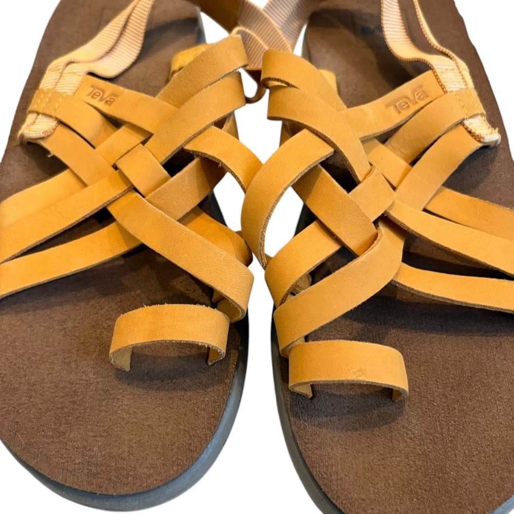 Teva Yellow Women's Sandals - Picture 4 of 13